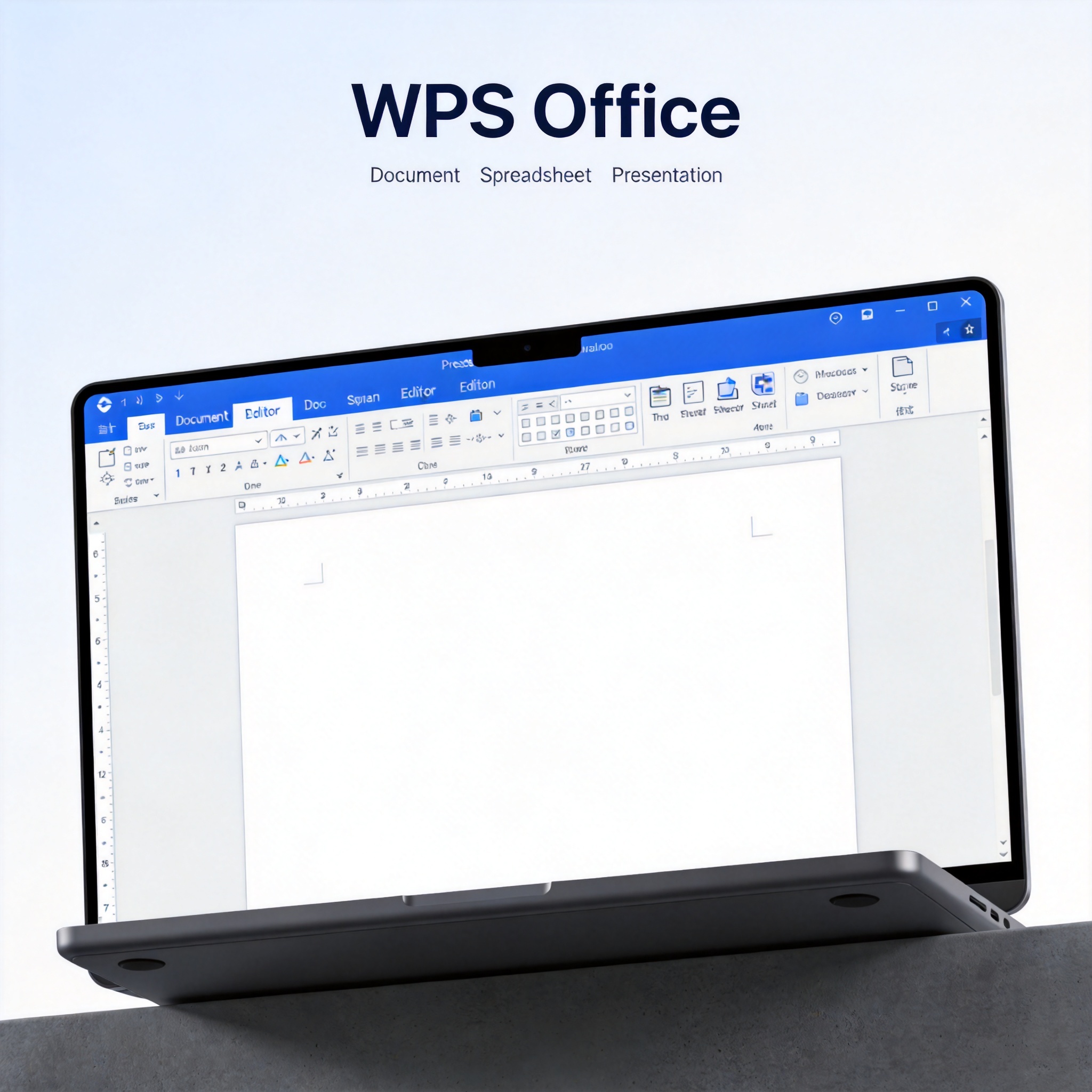 WPS Office 界面展示 - 文字编辑、表格、演示一站式办公